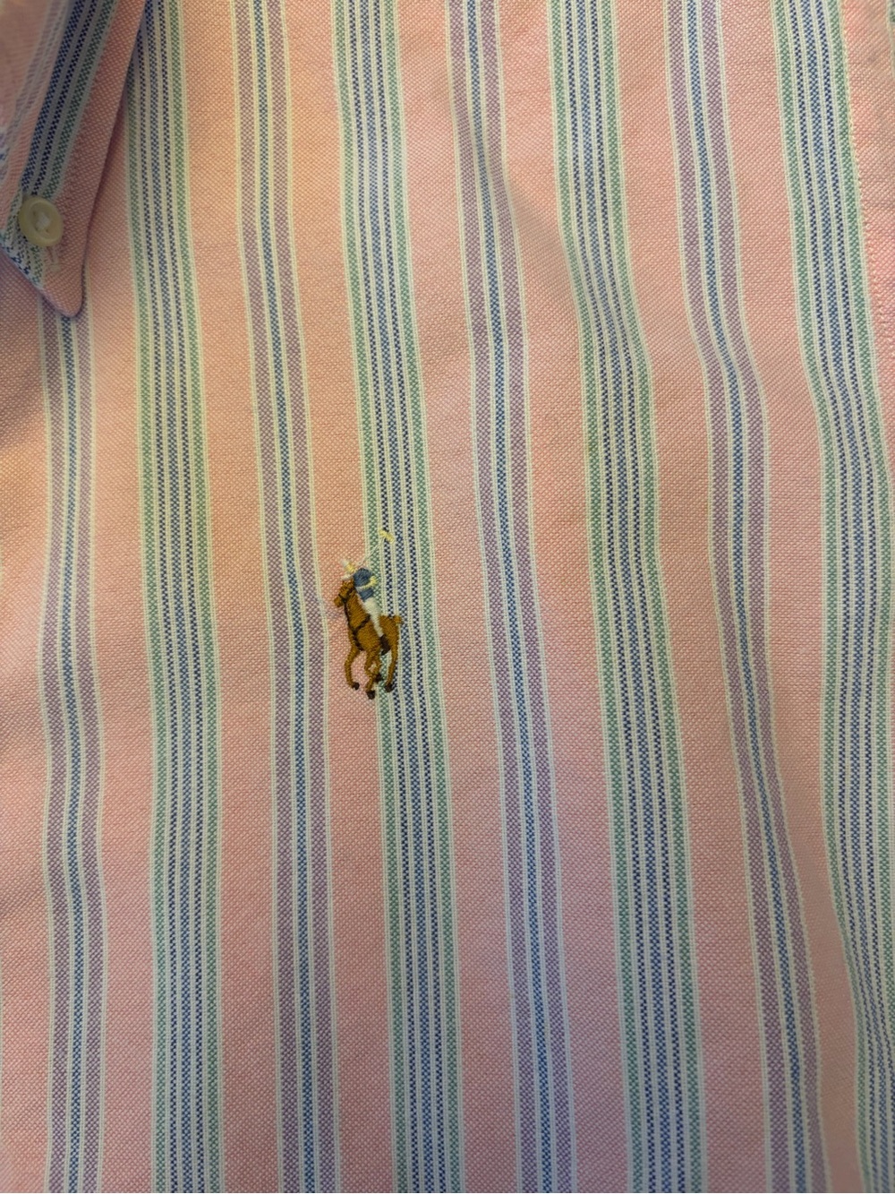Ralph Lauren Women’s Slim Fit Striped Oxford Button-Down Shirt – Size 12 - Picture 5 of 9